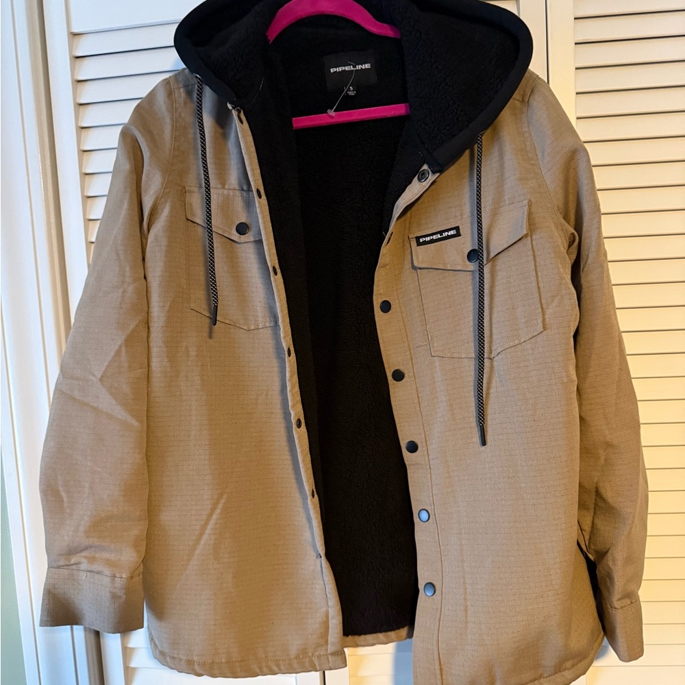 Ripndip Tan Jacket with Black Hood